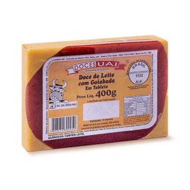 Imagem de Doce de leite em barra 400g - Com Goiaba - Doces Uai