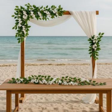 Imagem de Flor branca com folhagem pendente Glicinia - 210 cm - Bela Flor