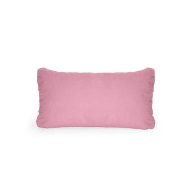 Imagem de Almofada Retangular Suede Veludo Papirre Decor com Enchimento, Rosa