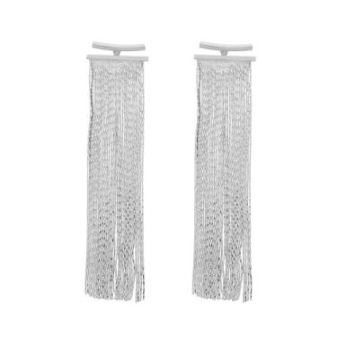 Imagem de Brinco Prateado de Franja - KOZLO, Unica, U