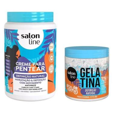 Imagem de Kit Definição Natural com Creme para Pentear 1kg + Gelatina 550g todec