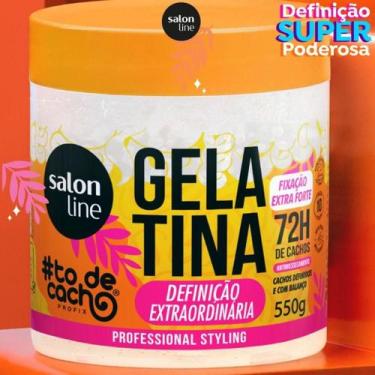 Imagem de Salon Line Gelatina todecacho Definição Extraordinária 550g  fixação, 