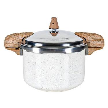 Imagem de Panela De Pressão Brinox Vanilla 5,4l Indução Ceramic Life