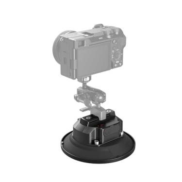 Imagem de SMALLRIG Suporte de ventosa elétrica de 12,7 cm com cordão de segurança para veículos, bateria de 2000 mAh, motor elétrico de alto desempenho, suporte para câmera veicular para Kameras, GoPro, DJI