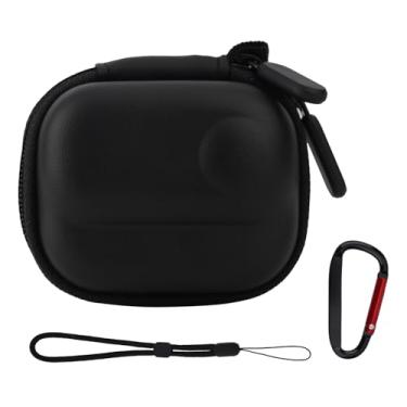 Imagem de Estojo de transporte pequeno para Insta360 GO 3/GO 3S, bolsa de armazenamento rígida, mini capa protetora de viagem, bolsa portátil com mosquetão e alça de pulso, acessórios de câmera para proteção da