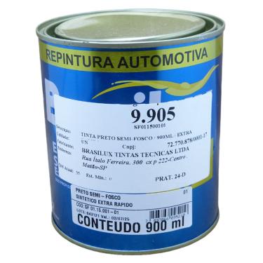 Imagem de Tinta Preta Brasilux Semi-Fosco 900 ml Extra Rápido