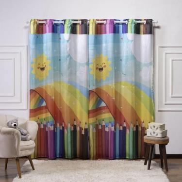 Imagem de Cortina Estampado Cetim Infantil 3.00.2.20 Decoração, Menino, Menina, 