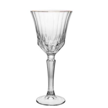 Imagem de Taça para Vinho Cristal Fio Ouro Belle Jour 280ml 6un Wolff