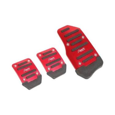 Imagem de Conjunto De Capas De Pedal De Carro Manual Em Alumínio Antiderrapante 