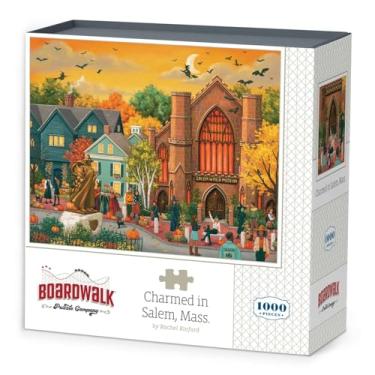 Imagem de Boardwalk Puzzles Charmed in Salem, Mass. 1000 Piece Jigsaw Puzzle for Adults, Made in USA