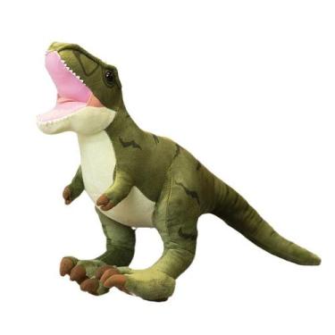 Imagem de Brinquedo de pelúcia, desenho animado, dinossauro recheado, tiranossau
