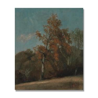 Imagem de NHLDZYH Arte de parede John Constable, (árvore de freixo), pôster de pinturas famosas, decoração de parede com impressão de imagem retrô romantismo. Apenas tela 60 x 72 cm - 23,6 x 28,3 pol