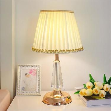 Imagem de Luminária de mesa contemporânea de cristal LED, estilo moderno e criativo, para sala de estar, escritório, casa de campo, hotel, quarto ou mesa de cabeceira (Estilo 32)