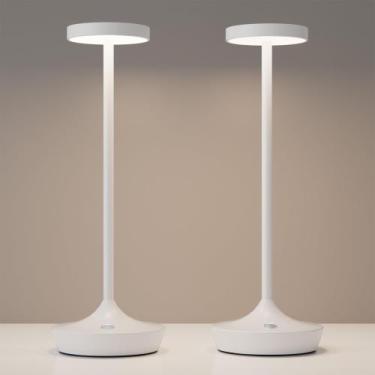 Imagem de Candeeiro de mesa YHT sem fio recarregável 6000mAh LED de 3 cores