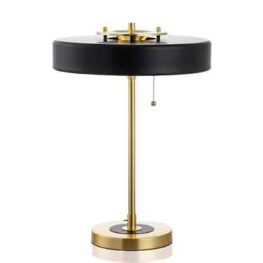 Imagem de Luminária de mesa contemporânea LED vintage criativa e moderna para cabeceira, escrivaninha, ideal para decoração de sala de estar e quarto (Estilo F)