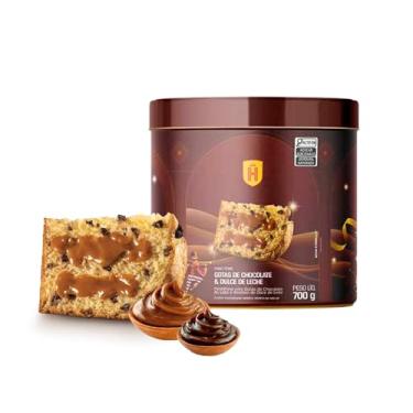 Imagem de Panettone Havanna Lata Gotas de Chocolate Recheio DDL 700g