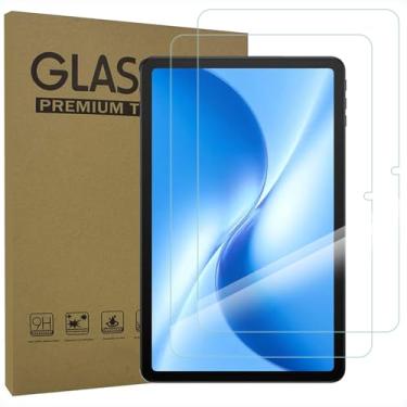 Imagem de AKNICI Pacote com 2 protetores de tela de vidro temperado para tablet DOOGEE U12 de 12 polegadas, transparência ultratransparente, antirarranhões, dureza 9H