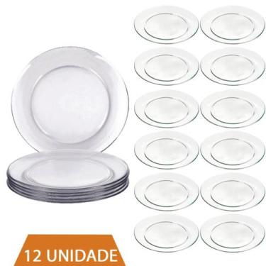 Imagem de Conjunto 12 Prato Redondo Raso Gourmet Refeição 26cm Duralex - NADIR F