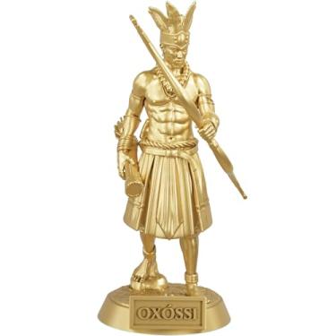 Imagem de Estátua Oxóssi Orixá da Caça - Umbanda Candomblé - Versão 2 (Cor Ouro)