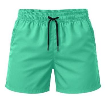 Imagem de Short Tactel Leve Moda Praia Liso Bermuda Masculina Confortável-Masculino