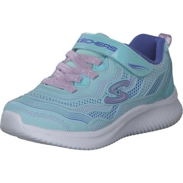 Imagem de Skechers Tênis feminino Jumpsters, Aqua/roxo, 16
