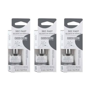 Imagem de Casco De Cavalo Trop Care Secante Fast 9Ml - Kit Com 3Un