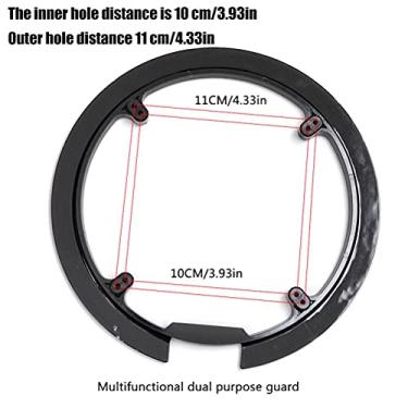 Imagem de Protetor de Pedaleira para Mountain Bike Capa de Manivela Proteção de Manivela Leve e Resistente Design Ergonômico para Passeio Suave 42T 44T Cor Preta Universal 4 Parafusos