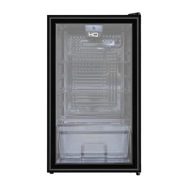 Imagem de Frigobar Expositor Vertical HQ Vidro Duplo 95 Litros Preto HQ-95FBPV 220V