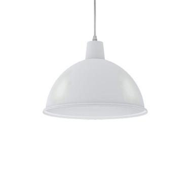 Imagem de Lustre Pendente Taschibra Td 820 E27 Bivolt Branco Fosco
