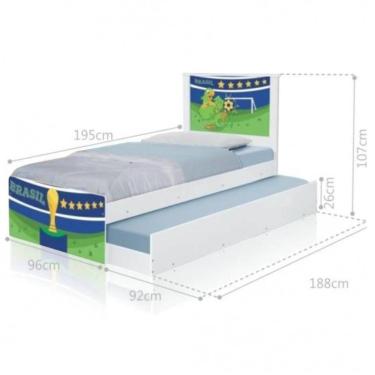Imagem de Bi Cama Juvenil Zap Copa Do Mundo Brasil
