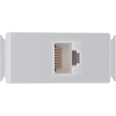 Imagem de Módulo Para Tomada Para Transmissão De Dados Rj45 Cat. 6 Tramontina Aria Branco Tramontina