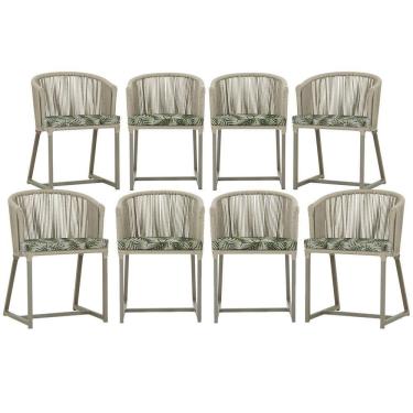 Imagem de 8 Cadeiras De Jantar área Noronha Fendi E5 Trama Original Rami