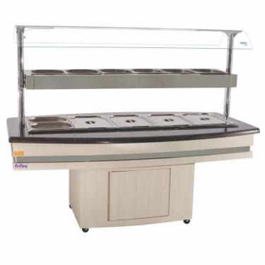 Imagem de Buffet Self Service Conjugado 10gns Rf130 Frilux Buffet Quente E Frio 220v