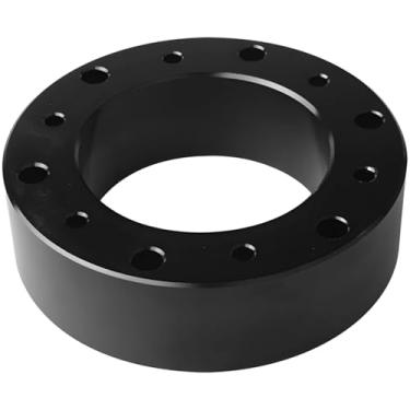 Imagem de Kit de cubo espaçador de direção de alumínio anodizado preto, placa adaptadora universal com parafusos de instalação, kit de montagem de volante de corrida para modificação
