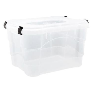 Imagem de Caixa Organizadora 45 Litros Grande Multiuso Com Travas - Jaguar