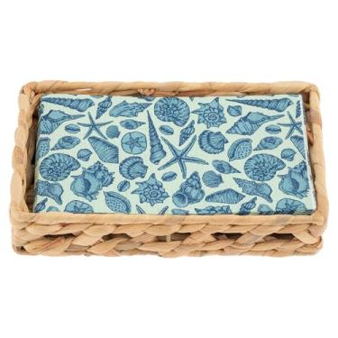 Imagem de Karma, Porta-guardanapos de tecido com conjunto de guardanapos de papel, conchas
