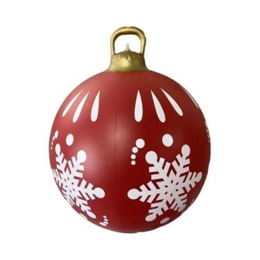Imagem de Bola Inflável de Natal Gigante (60cm) - Decoração para Árvore de Natal