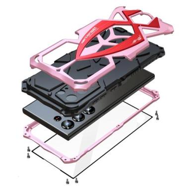 Imagem de Capa Lunivop para Samsung Galaxy S24 Ultra 6,8" rosa metálico