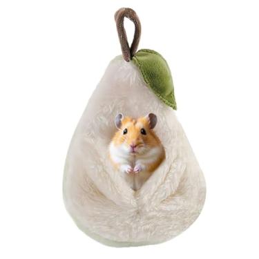 Imagem de Bolsa de dormir Sugar Glider, rede de pelúcia quente, para pendurar pequenos animais, ninho escondido para porquinho-da-índia, furões de esquilo, inverno