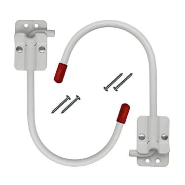 Imagem de Black Duck Brand Conjunto de 2 ganchos de armazenamento dobráveis J - Dobra-se contra a parede quando não estiver em uso - revestido com pó - Inclui ferragens (2, gancho J)