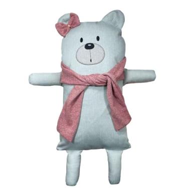 Imagem de Naninha para Bebê e Crianças HEEMM HIRA IMI Tecido Macio (60% Algodão + 40% Poliéster) Hipoalergênica Colecionável Artesanal Lavável e com Enchimento Removível 40x25cm Modelo URSA CACHECOL