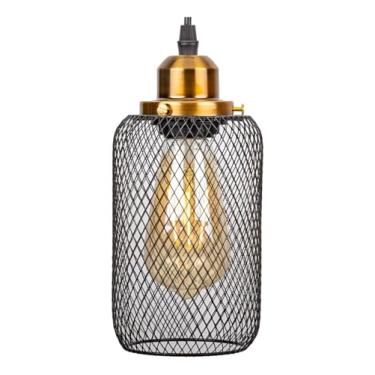 Imagem de Kit C/ 2 Pendente Moderno Preto Metal Estilo Industrial Preto