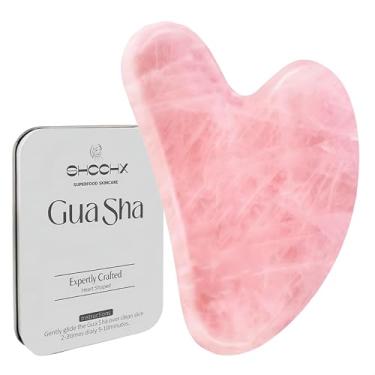 Imagem de Ferramentas faciais para Gua Sha, pedra de jade natural para Guasha, bastões de massagem manual para esculpir a linha do queixo e reduzir inchaço, ferramenta de massagem facial, ferramenta de cuidados