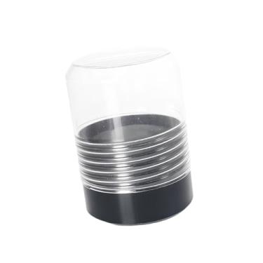 Imagem de RNXRZANK Caixa Organizadora de Brocas E Pontas de Chave de Fenda, Portátil, Transparente E, com Divisórias Removíveis para Casa E Jardim, Rodada Preta, Tamanho real