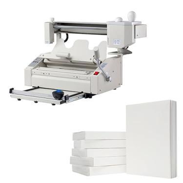 Imagem de HYUIO Fichário manual de cola quente para encadernação térmica com controle digital de temperatura, tamanho A4, espessura de encadernação 0,1 mm e 40 mm, fresadora