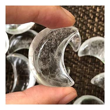 Imagem de GOMOSU Para pedras naturais cristais de quartzo lua esculpidas pedras preciosas reiki decorações para casa pedras decorativas para casa (cor: aprox. 30 mm, tamanho: 3 peças)
