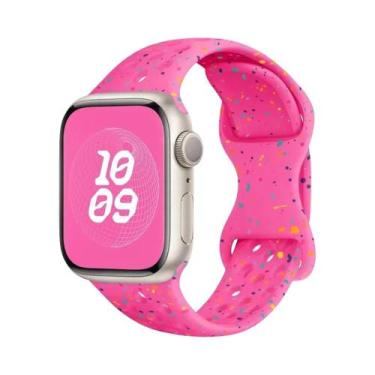 Imagem de Pulseira De Silicone Respirável Para Apple Watch 44mm 45mm 40mm 41mm 3