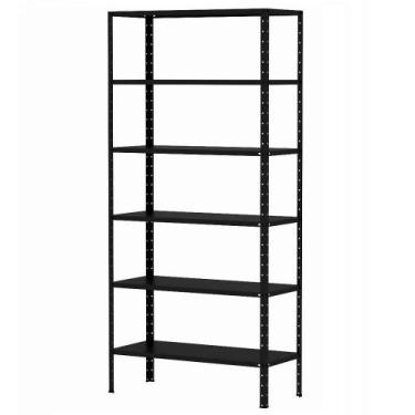 Imagem de Estante Para Livros Sala Almoxarifado Multiuso De Aço 6 Prateleiras 90