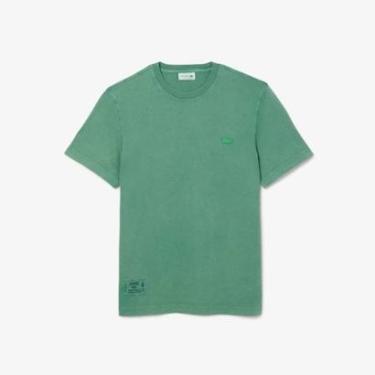 Imagem de Camiseta Lacoste de Malha Pesada com Efeito de Lavagem Masculina-Masculino