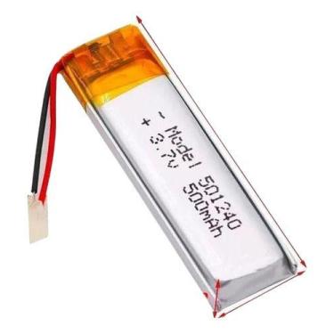 Imagem de Bateria 3.7v 500 Mah 5mm X12mm X40mm 2 Fios 501240 - BGB ENERGY BATTER